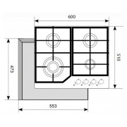 Газовая панель AKPO PGA 604 HGC-T BL