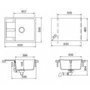 Мойка Schock OPTIMA 50D оникс 650х500