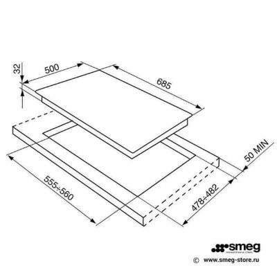 Газовая панель SMEG SR975PGH Газовая панель SMEG SR975PGH