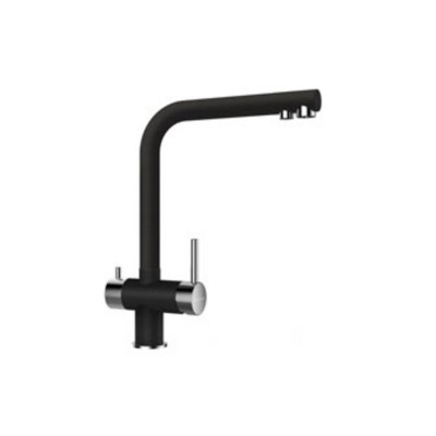 Смеситель Schock WELLUS New нерж.сталь/оникс (2 в 1) Смеситель Schock WELLUS New нерж.сталь/оникс (2 в 1)