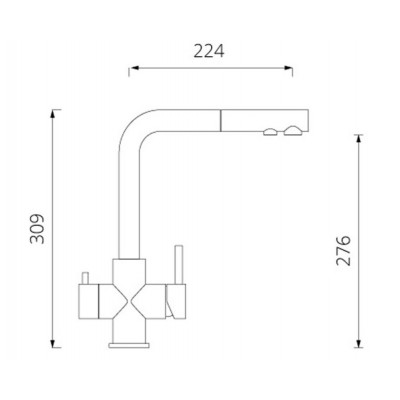 Смеситель Schock VITUS-D BLACK EDITION (2 в 1) Смеситель Schock VITUS-D BLACK EDITION (2 в 1)