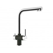 Смеситель Schock VITUS сталь/оникс (2 в 1)