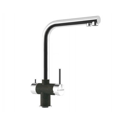 Смеситель Schock VITUS сталь/оникс (2 в 1) Смеситель Schock VITUS сталь/оникс (2 в 1)