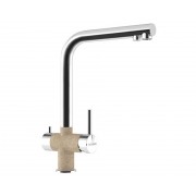 Смеситель Schock VITUS сталь/саббиа (2 в 1)