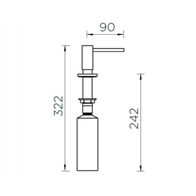 Дозатор Schock SANI нерж.сталь Дозатор Schock SANI нерж.сталь