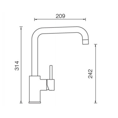 Смеситель Schock FONOS хром Смеситель Schock FONOS хром
