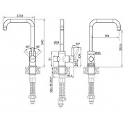 Смеситель PAULMARK Logas Lo213021-G золото
