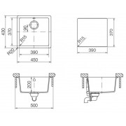 Мойка SCHOCK SOHO 50 Cristadur магма 450х430