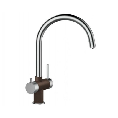 Смеситель Schock ARES сталь/мокка (2 в 1) Смеситель Schock ARES сталь/мокка (2 в 1)