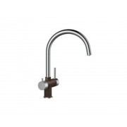 Смеситель Schock ARES сталь/мокка (2 в 1)