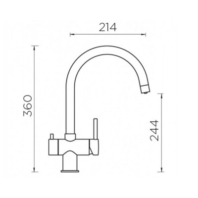 Смеситель Schock ARES сталь/эверест (2 в 1) Смеситель Schock ARES сталь/эверест (2 в 1)