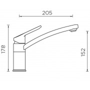 Смеситель Schock SC-90 хром/оникс