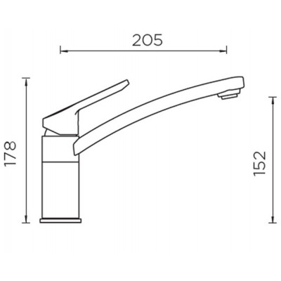 Смеситель Schock SC-90 хром/оникс Смеситель Schock SC-90 хром/оникс