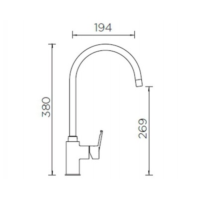 Смеситель Schock SIMI хром/эверест Смеситель Schock SIMI хром/эверест