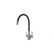 Смеситель Lemark LM3075GM с подкл. фильтра, Никель/Чёрный