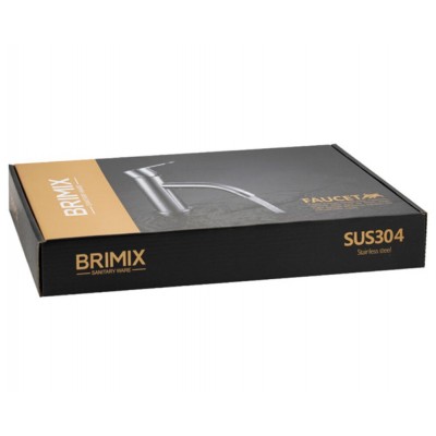 Смеситель BRIMIX 9318 гибкий излив чёрный, из нерж. стали 304 Смеситель BRIMIX 9318 гибкий излив чёрный, из нерж. стали 304