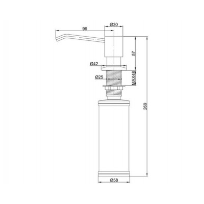 Дозатор D002-331 белый Дозатор D002-331 белый