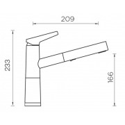 Смеситель Schock SC-510-D Cristadur хром/магма