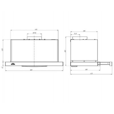 Вытяжка Эликор Интегра GLASS 60 белый/стекло белое 60П-400-В2Л Вытяжка Эликор Интегра GLASS 60 белый/стекло белое 60П-400-В2Л