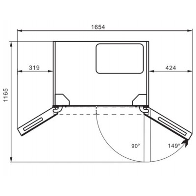 Холодильник HIBERG RFS-650DX NFGB inverter Холодильник HIBERG RFS-650DX NFGB inverter