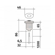 Пневмокнопка для измельчителя Bone Crusher, бронза