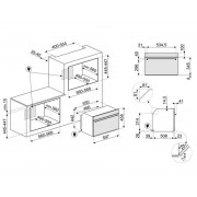 Микроволновая печь встр. SMEG SO4301M0N