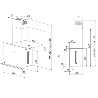Вытяжка AKPO WK-9 Venezia 60 см. черный/черный Вытяжка AKPO WK-9 Venezia 60 см. черный/черный