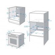 Духовой шкаф электрический с функцией СВЧ AKPO РЕА 72M13 SSD05 WH