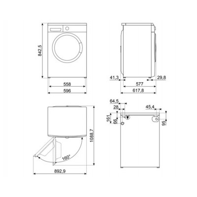 Стиральная машина SMEG WM3T04RU Стиральная машина SMEG WM3T04RU