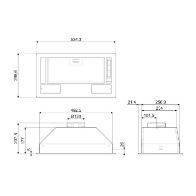 Вытяжка SMEG KSG52HE Вытяжка SMEG KSG52HE