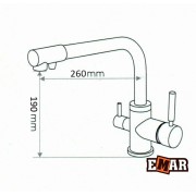 Смеситель Emar 3003 PVD Dark