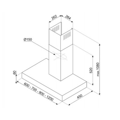 Вытяжка SMEG KBT600XE Вытяжка SMEG KBT600XE