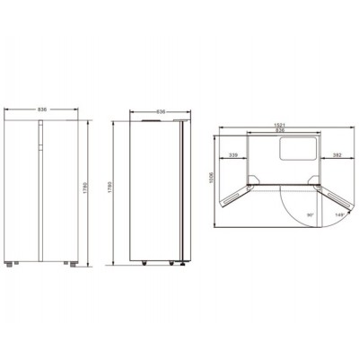 Холодильник Hyundai CS4505F 2-хкамерн. черный Холодильник Hyundai CS4505F 2-хкамерн. черный