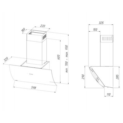 Вытяжка AKPO WK-11 Clarus 60 см. черный Вытяжка AKPO WK-11 Clarus 60 см. черный