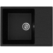 Мойка Practik PR-M 650-004 чёрный оникс 650х495мм (без сливной арматуры)