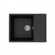 Мойка Practik PR-M 650-004 чёрный оникс 650х495мм (без сливной арматуры)