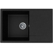Мойка Practik PR-M 735-004 чёрный оникс 735х475мм (без сливной арматуры)