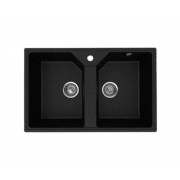 Мойка Practik PR-M 770-004 чёрный оникс 770х490мм (без сливной арматуры)