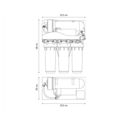 Водоочиститель бытовой обратноосмотический "БАРЬЕР ПРОФИ ОСМО 600" Водоочиститель бытовой обратноосмотический "БАРЬЕР ПРОФИ ОСМО 600"