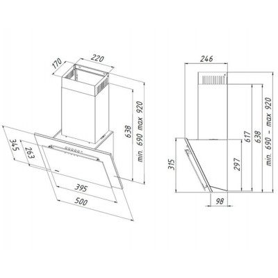 Вытяжка AKPO WK-4 Nero eco 50 см. металлик/серое стекло Вытяжка AKPO WK-4 Nero eco 50 см. металлик/серое стекло