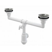 Сифон двойной для чаш равной глубины без выпусков