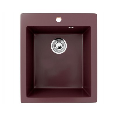 Кухонная мойка Ecology Stone R-14-345 шоколад 495x420мм Кухонная мойка Ecology Stone R-14-345 шоколад 495x420мм