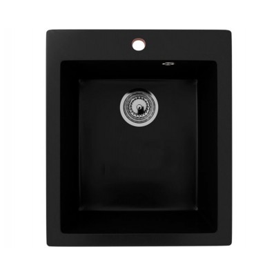 Кухонная мойка Ecology Stone R-14-344 ультра-чёрный 495x420мм Кухонная мойка Ecology Stone R-14-344 ультра-чёрный 495x420мм