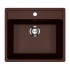 Кухонная мойка Ecology Stone R-15-345 шоколад 550x490мм Кухонная мойка Ecology Stone R-15-345 шоколад 550x490мм