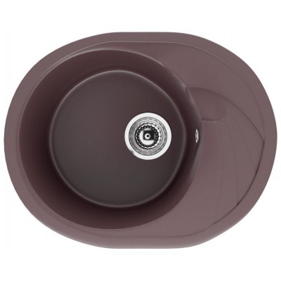 Кухонная мойка Ecology Stone R-17-345 шоколад 570x465мм Кухонная мойка Ecology Stone R-17-345 шоколад 570x465мм