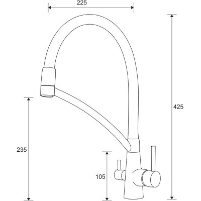 Sigen Si213111-401 антрацит (с подкл. фильтра) Sigen Si213111-401 антрацит (с подкл. фильтра)