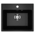Кухонная мойка Practik PR-M 490-004 чёрный оникс Кухонная мойка Practik PR-M 490-004 чёрный оникс