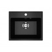 Кухонная мойка Practik PR-M 490-004 чёрный оникс