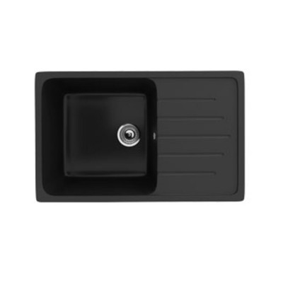 Кухонная мойка Ecology Stone R-19-344 ультра-чёрный 750x495мм Кухонная мойка Ecology Stone R-19-344 ультра-чёрный 750x495мм