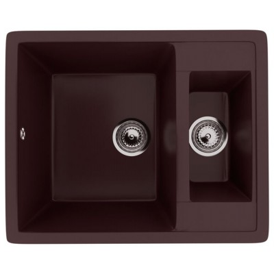 Кухонная мойка Ecology Stone R-21-345 шоколад 600x485мм Кухонная мойка Ecology Stone R-21-345 шоколад 600x485мм